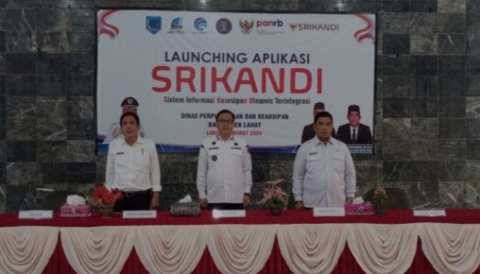 Tingkatkan Mutu Penyelanggaraan Kearsipan, Pemkab Lahat Launching Aplikasi SRIKANDI