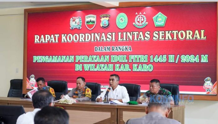 Wakil Bupati Karo Hadiri Rapat Persiapan Pengamanan Idul Fitri 1445 H