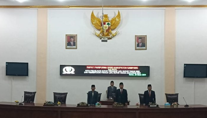 DPRD Sampang Gelar Rapat Paripurna Nota Penjelasan Bupati Terhadap LKPJ Tahun 2023