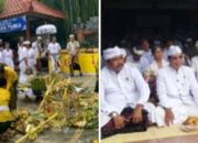 HUT Kota Bekasi ke 27 Bersamaan Dengan Hari Tawur Agung Kesanga, Umat Hindu Gelar Ritual Mecaru