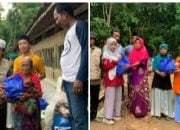Terlihat Kecerian warga jeruteh/bekbatoh saat menerima bantuan LMI
