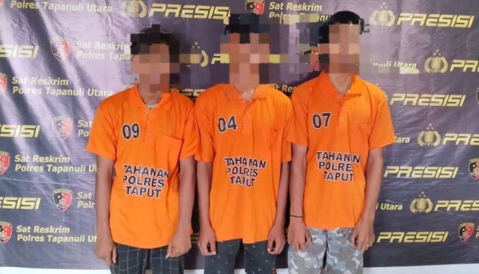 Curi Kotak Infaq Masjid, 3 Pemuda di Taput Ditangkap
