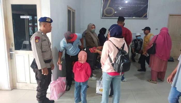 Pastikan Penumpang Kapal Merasa Aman, Sat Polairud Polres Tanjung Balai Melaksanakan Pengecekan di Tangkahan Teluk Nibung