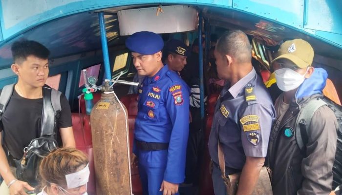 Meminimalisir Gangguan Kamtibmas, Sat Polairud Polres Tanjung Balai Monitoring di Pelabuhan Tangkahan Atap