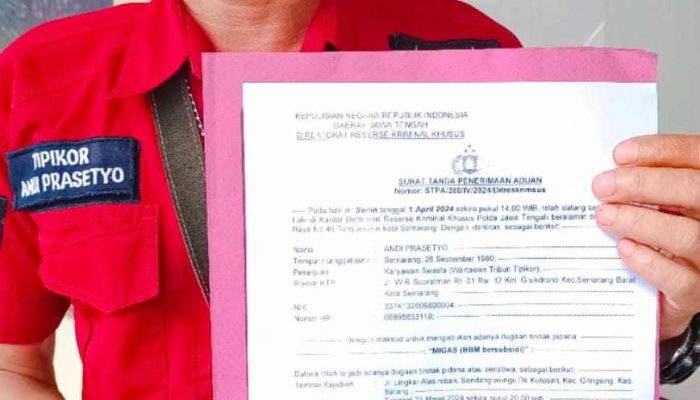 Arogan dan Mengintimidasi Wartawan, Pelaku Mafia BBM Bersubsidi Jenis Solar di Gringsing-Batang di Laporkan ke Polda Jateng