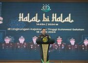 Mengawali Tugas Sebagai Kajati Sulsel, Agus Salim Laksanakan Halal Bihalal Dengan Jajarannya
