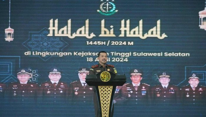 Mengawali Tugas Sebagai Kajati Sulsel, Agus Salim Laksanakan Halal Bihalal Dengan Jajarannya