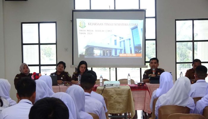 Gelar JMS di SMAN 2 Medan, Kejati Sumut Jelaskan Sanksi Pidana Narkoba serta Informasi dan Transaksi Elektronik