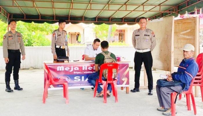 Polres Nias Selatan Lakukan Pengamanan di Kantor KPU Nias Selatan