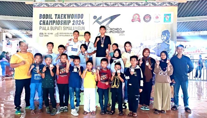 Kontingen Taekwondo Pakpak Bharat Raih Prestasi Gemilang di Kejuaraan Bodil Taekwondo Championship Piala Bupati Simalungun