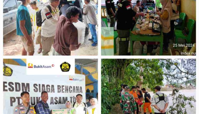 PT Bukit Asam TBK Salurkan Bantuan Kepada Masyarakat Korban Banjir di Baturaja