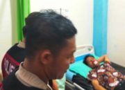 Unit Turjawali Sat Samapta Polres Nias Selatan Bantu Seorang Pria yang Tergeletak di Jalan