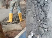 Diduga Proyek Cor Beton di Pagar Agung Jadu Ajang Korupsi Kontraktor