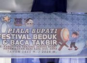 Meriahkan Hari Raya Idul Adha, Pj Bupati Tanjab Barat Buka Festival Beduk dan Baca Takbir