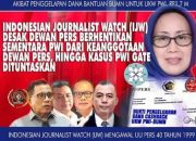 IJW Surati Dewan Pers, Minta PWI Diberhentikan Sementara