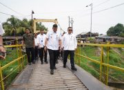 Jembatan Gantung Sungai Deli Kota Bangun Segera di Renovasi