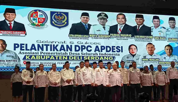 Pelantikan DPC APDESI Deli Serdang Periode 2024/2029 Dihadiri Wamendes