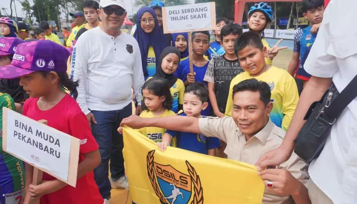 BM Open 2024, Balon Wabup DS Lom Lom Suwondo Bakar Semangat Atlet Sepatu Roda Deli Serdang