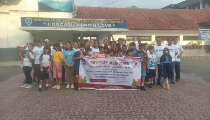 Nuansa Keakraban Terjalin di Acara Jalan Sehat Perguruan Kristen Immanuel Medan