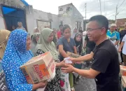 Balon Wakil Walikota Medan Kunjungi Korban Kebakaran di Kelurahan Pulo Brayan Kota