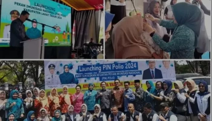 Pemkab Lahat Launching PIN Polio Capaian 102% 2024