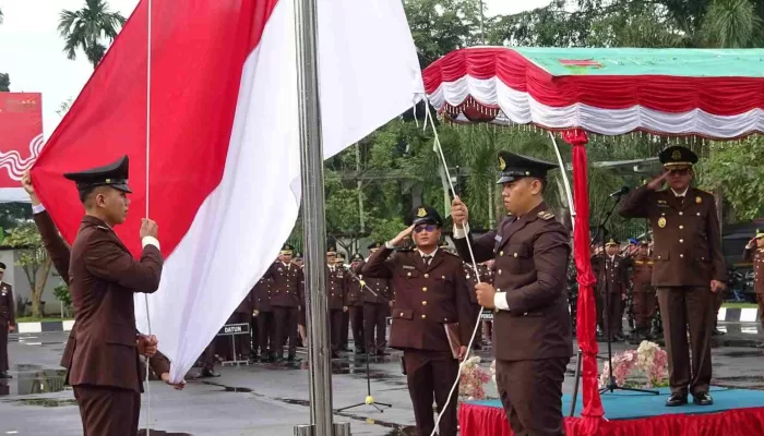 Wakajati Sumut Pimpin Upacara Peringatan HUT RI ke-79