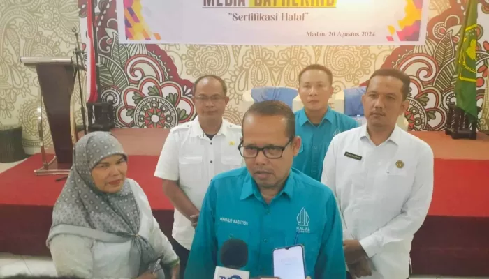 Kanwil Kemenag Sumut Bersama Jurnalis Adakan Media Gathering Bahas Sertifikasi Halal