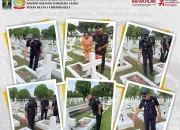Peringati Hari Pengayoman Ke 79, Rutan Labuhan Deli Ikuti Upacara Tabur Bunga dan Ziarah ke Makam Pahlawan
