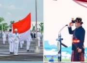 Walikota Medan Pimpin Upacara HUT ke-79 Kemerdekaan RI Dengan Busana Adat Mandailing