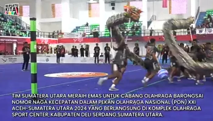 Tim Barongsai Sumut Sumbang Emas Keempat Pada PON XXI 2024