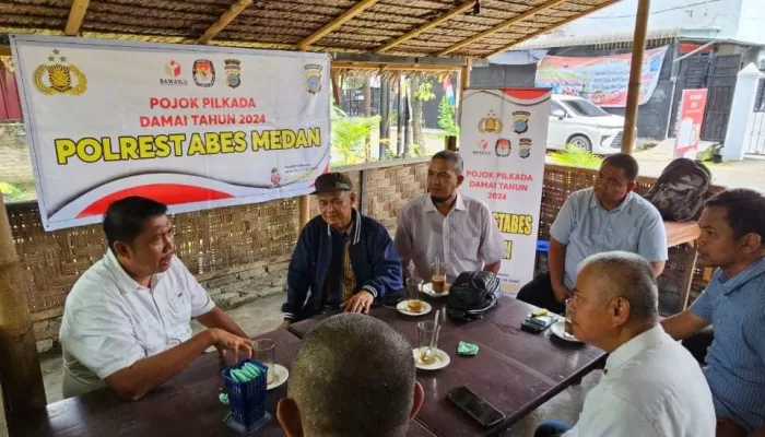 IMO Sumut Bersama Sat Intelkam Polrestabes Medan Bincang Soal Pojok Pilkada Damai