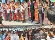 Ribuan Pomparan Si Raja Nabarat Berangkatkan Calon Bupati Taput JTP-DENS
