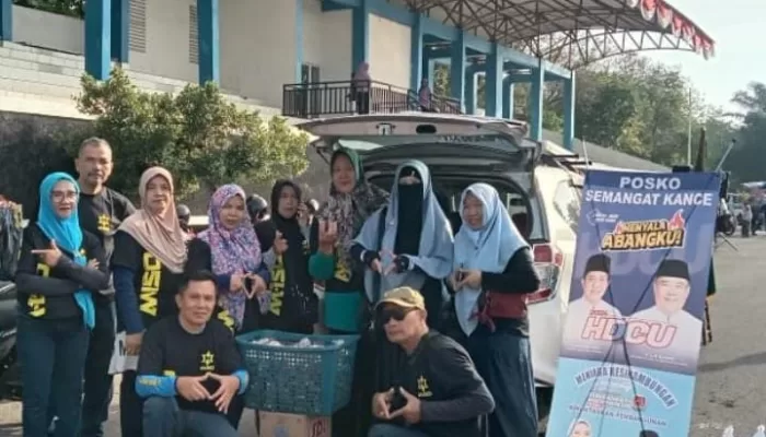 Relawan HD-CU dan Lidiyawati-Haryanto Tebar Kebaikan Lewat Gerakan Berbagi Sarapan Pagi