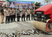 Polres Taput Musnahkan 270 Knalpot Brong Hasil Penindakan