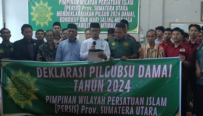 PW Persatuan Islam Sumut Gelar Deklarasi Dukung Pilgubsu Damai 2024