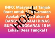 Beredar Dimedsos Terkait Pembangunan Rumah Dinas Bupati 15 M, Ini Kata Kadis PUPR Tanjab Barat