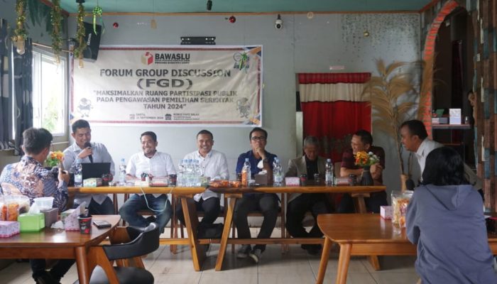 Bawaslu Sumut Gelar FGD di Pakpak Dengan Tajuk “Maksimalkan Ruang Partisipasi Dalam Publik pada Pengawasan Pemilihan Serentak Tahun 2024”