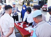 Propam Polda Sumut Bersama Propam Polres Nias Selatan Laksanakan Pemeriksaan Gaktibplin Terhadap Personel