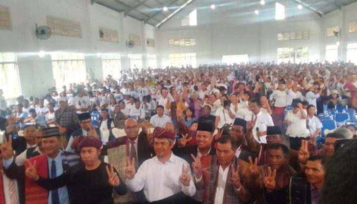 Paslon Nomor 2 JTP-DENS Bertekad Menang di Siborongborong