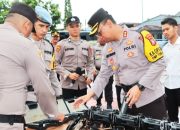 Kapolres Lakukan Pengecekan Sarana Prasarana Personel Polres Nias Selatan Jelang Pilkada 2024