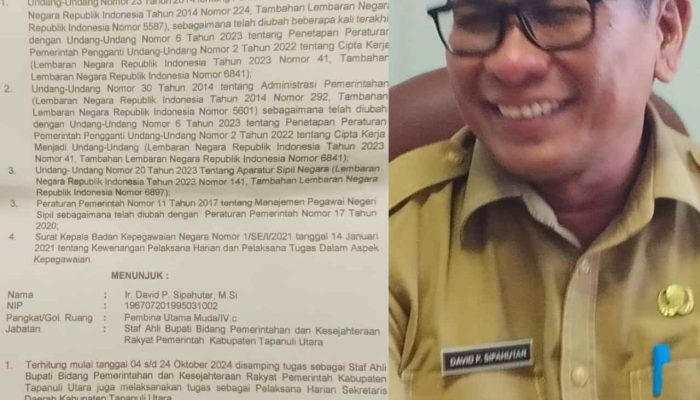 Plh Sekda Taput Klarifikasi Tudingan Ilegal dari Kasatpol PP Malah Diajak Berkelahi