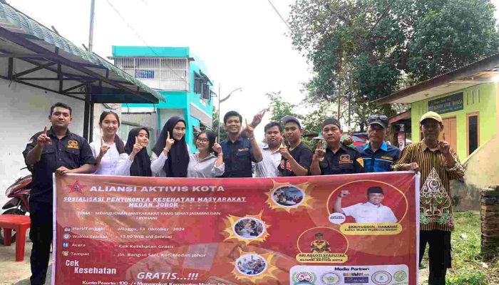AKTA Berkolaborasi Bersama Rico-Zaki Gelar Cek Kesehatan Warga
