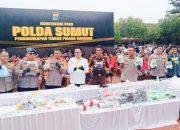 Polda Sumut Tangkap Ratusan Tersangka Jaringan Narkoba Selama Sepekan