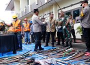 Aulia Rachman Apresiasi Pemusnahan Barang Sajam & Pengembalian Sepeda Motor Hasil Pencurian