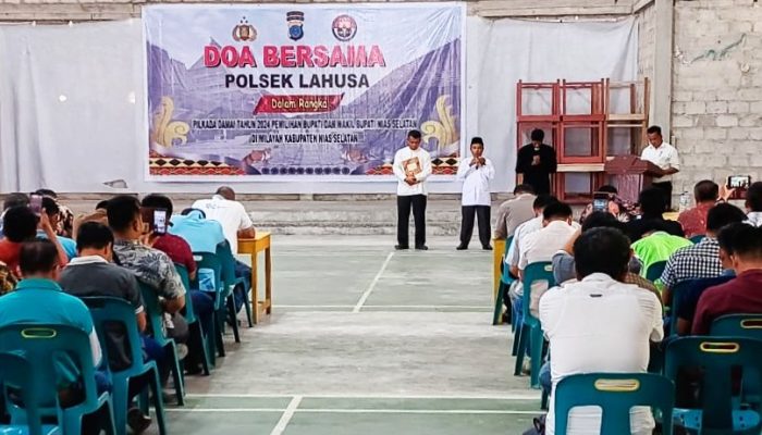 Jelang Pilkada 2024, Polsek Lahusa Gelar Doa Bersama Pemuka Agama Islam, Kristen dan Katolik