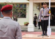 Ini Arahan Kapolres Nias Selatan kepada 561 Personel Polda Sumut Sebelum Jalankan Tugas Pengamanan TPS