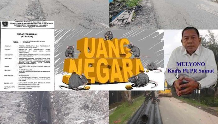 Perintah Kadis PUPR Sumut Dicuekin, Proyek SPAM Mebidang Rp 56 Miliar Belum Diperbaiki