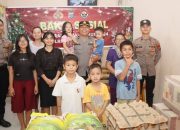 Sambut Nataru, Polres Nias Selatan Salurkan Bantuan Sembako di Panti Asuhan