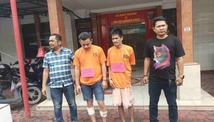 Polsek Medan Area Tangkap Dua Pembobol Spesialis ATM