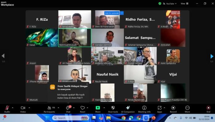 Webinar Nasional Kalaidoskop Penegakan Hukum Pidana 2024 Fakultas Hukum UMSU & DPP MAHUPIKI Berlangsung Sukses